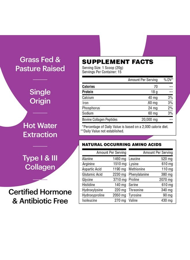 WELLTHY - Rebuild Hydrolyzed Collagen Peptides Grass Fed Pasture Raised Collagen Protein Vital Supplements For Hair Growth Skin Nail & Gut Health Multi Peptides Helps Build Muscle - Image 1
