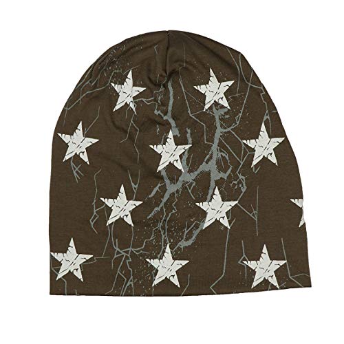 iSWEVEN Cotton Slouchy Beanie and Skull Cap for Summer, Winter, Autumn & Spring Season, Can be used as a Helmet Cap too - Free Size (7008D, Brown) - Image 3