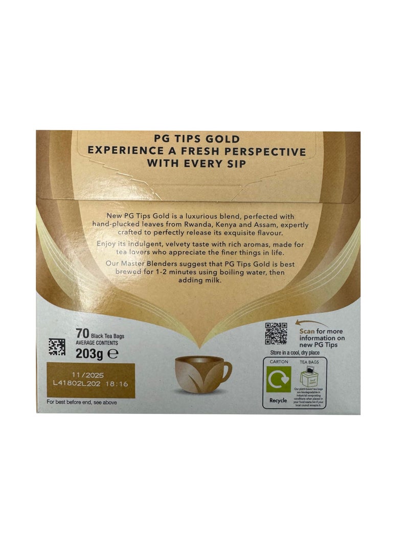 PG Tips Gold Best Tasting Blend (70 Tea Bags) - Image 2