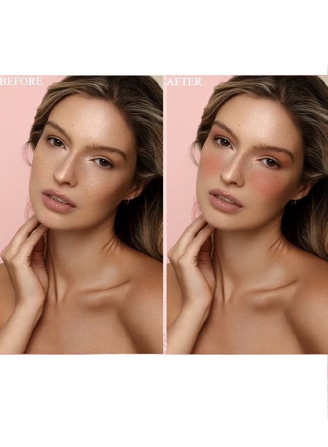Maxfine Smooth Professional Facial Makeup,  Cheeks & Lips and Eyes, 3 in 1 Creamy blush,Moisturizing and Delicate Long Lasting Makeup Retention(#04) - Image 2