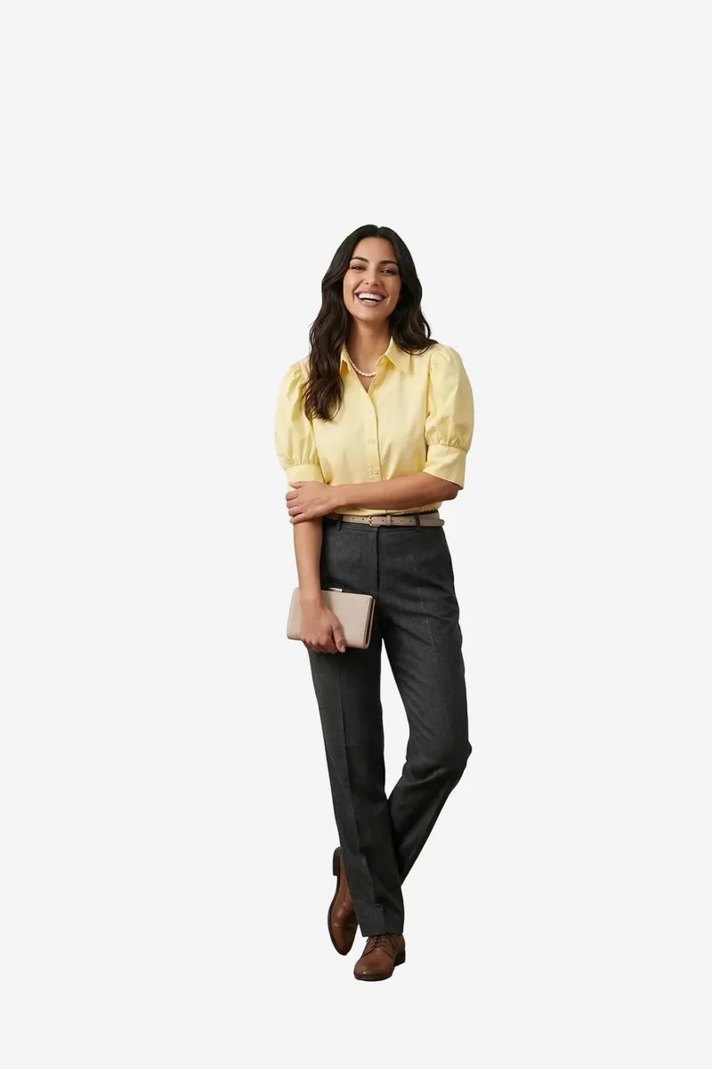 My Fashion MY FASHION Buttoned Poplin Shirt with Shirt Collar