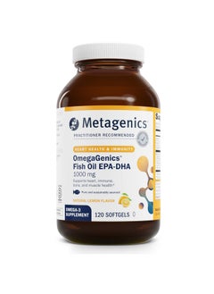 Metagenics Metagenics OmegaGenics Fish Oil EPA-DHA 1000 - Omega-3 Fish Oil Supplement - for Heart Health, Musculoskeletal Health & Immune System Health* - with DHA & EPA - 120 Softgels  - Image 1