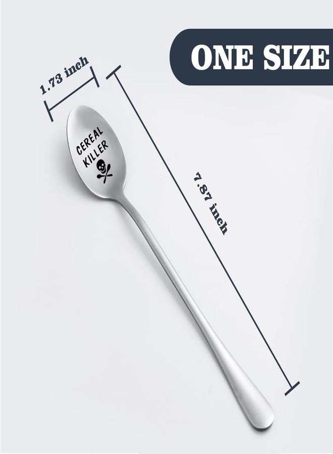 stormroo Gift for Dad Laser Engraved Cereal Killer Spoon Scoop, Real Deal for Cereal Lover, Tablespoon Size, Pragmatic Gift for Dad Who Wants Nothing, Cute Funny Gift for Dad On Fathers Day, Fathers’ Birthday - Image 5