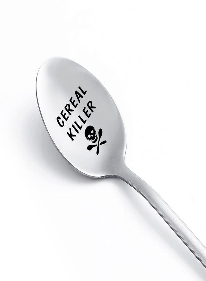 stormroo Gift for Dad Laser Engraved Cereal Killer Spoon Scoop, Real Deal for Cereal Lover, Tablespoon Size, Pragmatic Gift for Dad Who Wants Nothing, Cute Funny Gift for Dad On Fathers Day, Fathers’ Birthday - Image 1