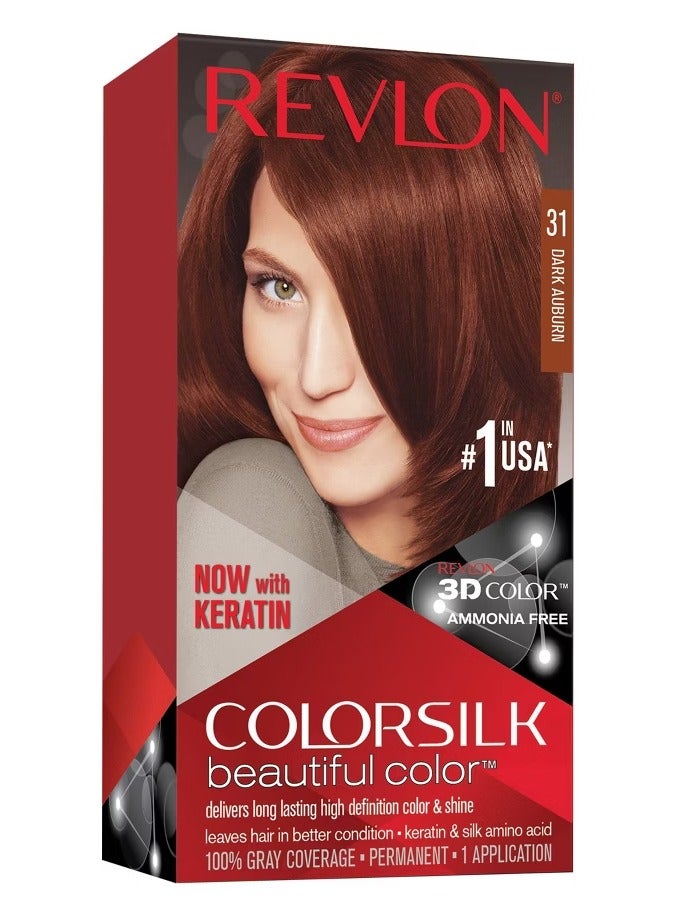 Revlon لون شعر ريفلون كولورسيلك #31 بني غامق - Image 1