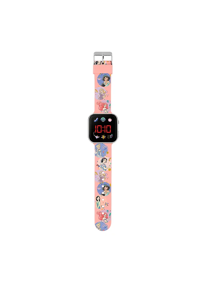 ديزني Girls Digital Square Shape Plastic Wrist Watch - PN4398 - 35 Millimeter