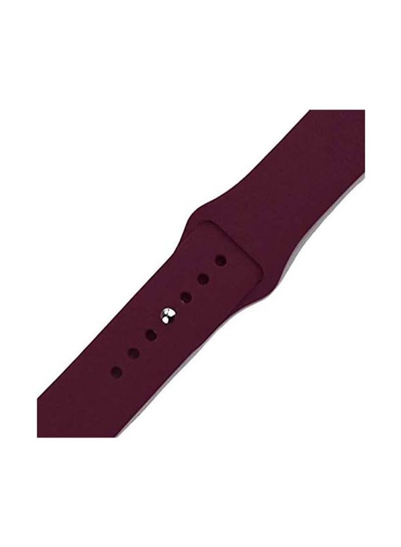 Apple Watchband , Apple Watch Strap for Apple Watch Series / 5 / 6/7  42 / 44 / 45 mm Maroon - Image 3