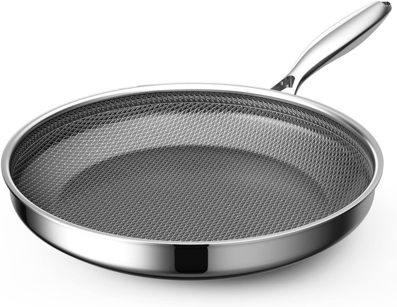 ZEROPAN Hybrid Nonstick 10 Inch Frying Pan,Non Stick Frying Pan,PFAS PFOA PTFE Free,Stay-Cool Handle, Dishwasher-Friendly, Oven-Safe Up to 600Â°F, Induction Ready, Compatible with All Cooktops - Image 1