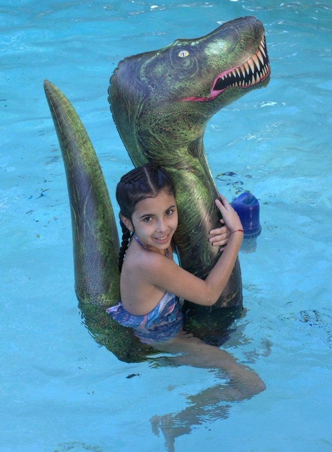 Poolcandy Inflatable Animal Swim Noodles Dinosaur T-Rex Ride-On Noodle - Image 3