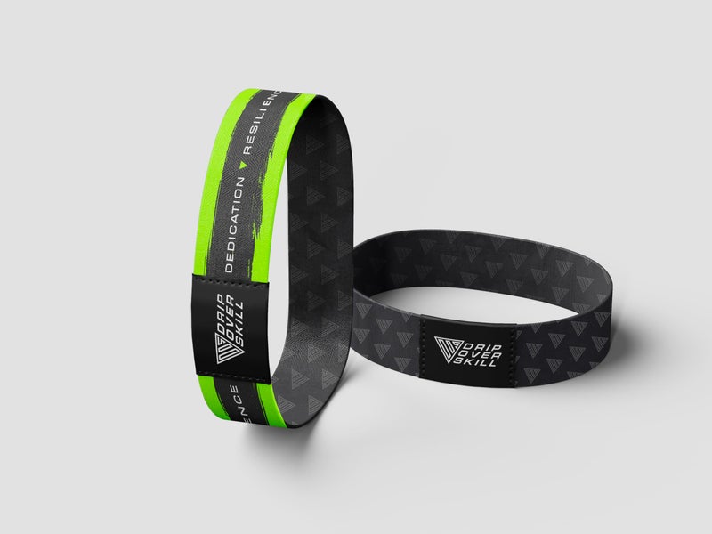 Drip Over Skill D.R.I.P Over Skill Reset Wristband, Reversible NFC Band to Reset & Refocus, Strong Elastic & Breathable Fabric, Build Mental Toughness On and Off The Field, All Sports, All Athletes,160mm - Image 1