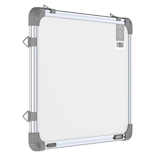 Pragati Systems Genius Melamine (Non-Magnetic) Whiteboard for Kids & Home with Lightweight Aluminium Frame | Portable & Featherlight Marker Writing Board | Extra Small Size 1x1.5 Feet (Pack of 1) - Image 1