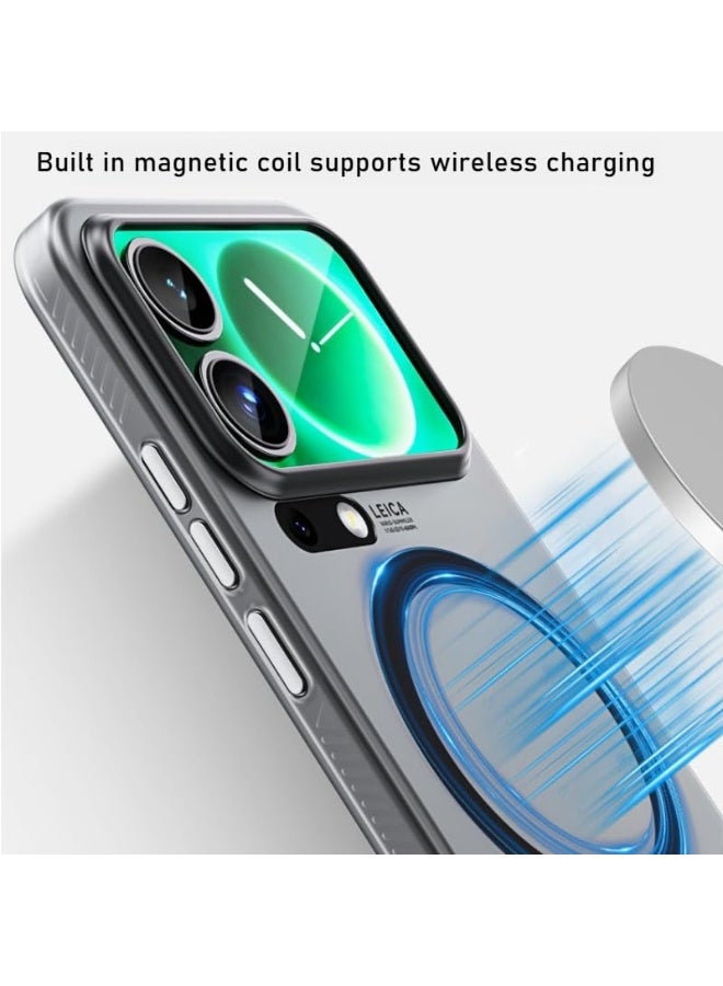 general Frosted Case Compatible with Xiaomi 17 Pro Max, Shock and Drop Resistant Cover with Magnetic Suction and Four Corner Built-in Airbags Cover for Xiaomi Mi 17 Pro Max - Image 2