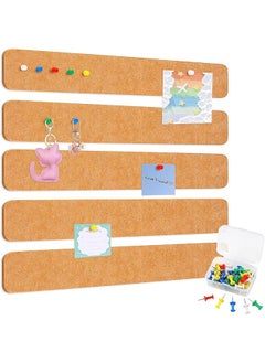 Board Bar Strips Brown Self Adhesive Felt Pin Board Bar Strips Notice Board Cork Board With 35 Push Pins Bulletin Board For Paste Notes Photos Schedules Office Decor - pzsku/Z1C704BF5857E6FCA3F22Z/45/_/1740916920/4a1b7b2f-2ddb-44c3-bae8-033324e4807e