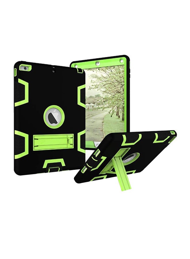 Loquat Kickstand Hard Case Cover For Apple iPad Series Black/Green - Image 2