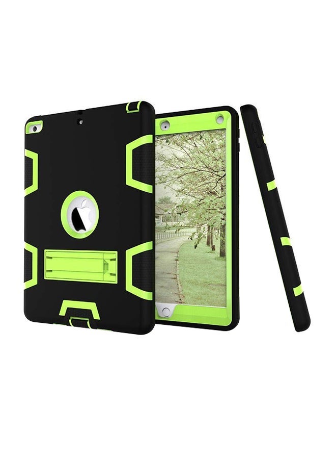 Loquat Kickstand Hard Case Cover For Apple iPad Series Black/Green - Image 1