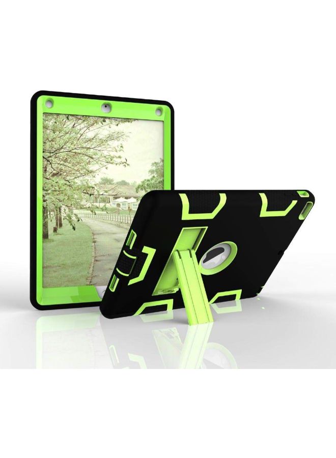 Loquat Kickstand Hard Case Cover For Apple iPad Series Black/Green - Image 3