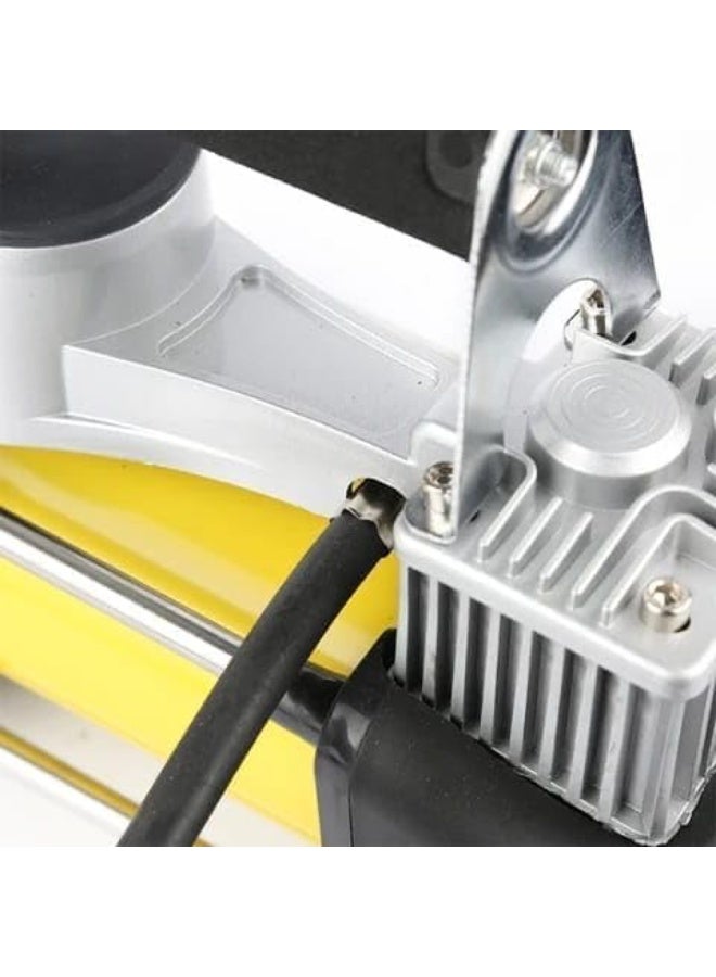 SHEZA STAR Heavy Duty Portable Air Compressor, 12V DC, Metal Construction with Coiled Air Hose - Image 5