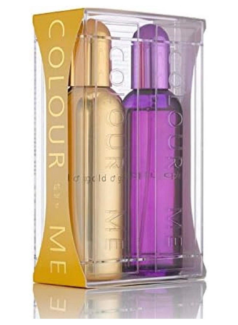 2-Piece Colour Me Homme Gold And Femme Gold Eau de Parfum Gift Set 100ml