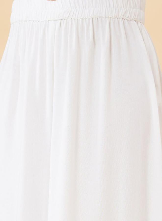 globus Floral Lace Hem Design Flowy Ethnic Palazzos - Image 4