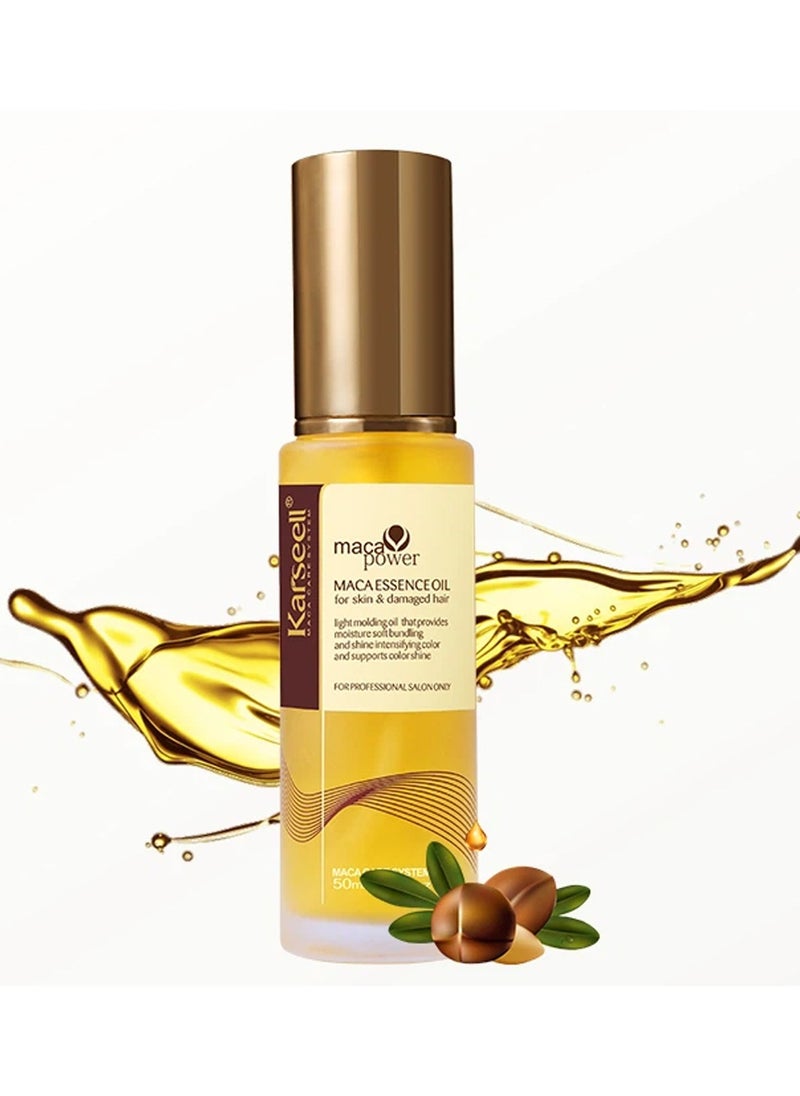 Karseell Moroccan Argan Oil for Hair Healing Cold Pressed Weightless Argan Oil Hair Serum for Dry Damaged Hair 50ml  - Image 1