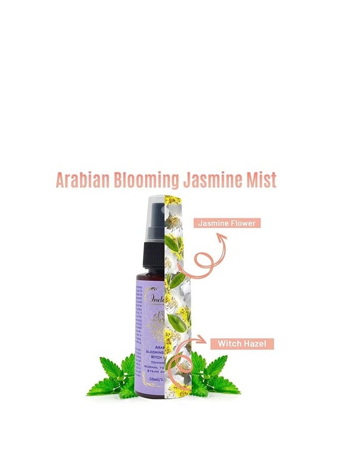 Indulgeo ESSENTIALS INDULGEO ESSENTIALS Arabian Blooming Jasmine Witch Hazel Facial Toner For All Skin Types 50ml  - Image 4