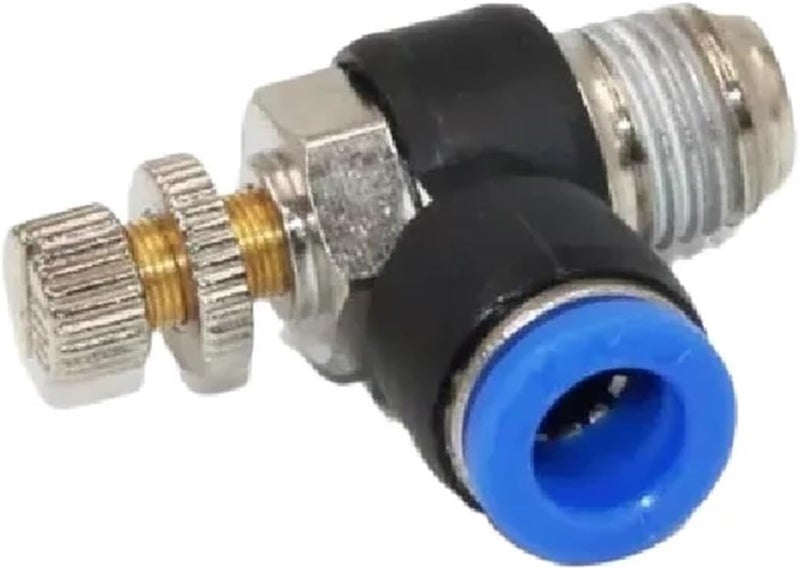 5/10PCS SL Model Quick Connections Pneumatic couplings M5 Throttle Valve 1/8" 1/4" 3/8" 1/2" 4 6 8 10 12mm(SL6-M5,10pcs) - Image 1