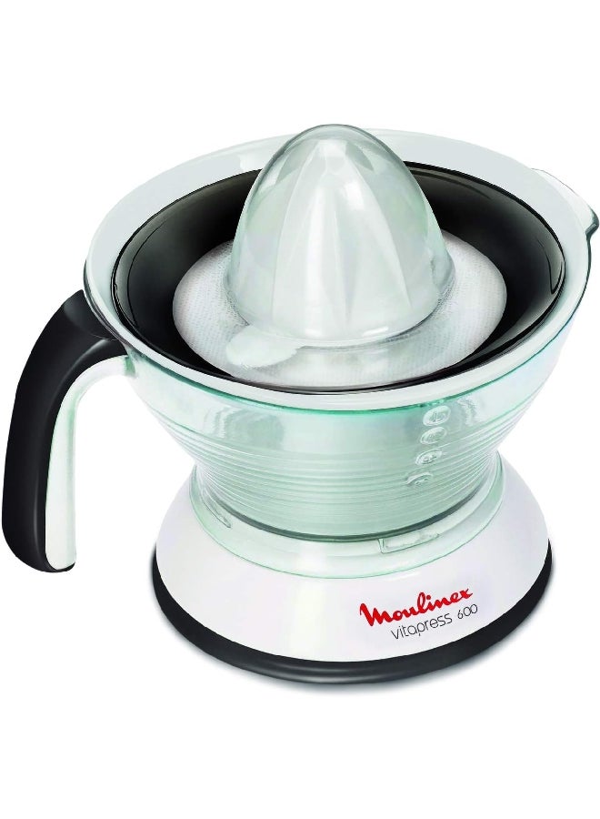 Moulinex Vita Press Durable And Portable Citrus Juicer 600 ml 25 W PC300B27 White/Black - Image 1