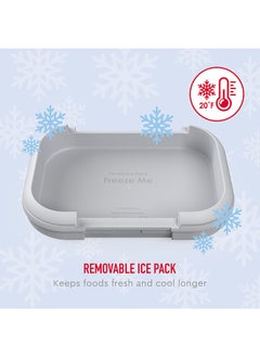 Bentgo Kids Chill Lunch Box - Leak Proof Bento Box With Removable Ice Pack And 4 Compartments For On - The - Go Meals - Microwave And Dishwasher Safe, Patented Design, 2 - Year Warranty (Red/Royal)  - Image 5