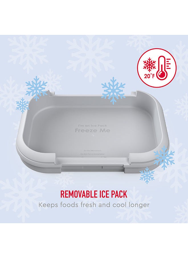 Bentgo - Kids Chill Lunch Box - Leak Proof Bento Box With Removable Ice Pack And 4 Compartments For On - The - Go Meals - Microwave And Dishwasher Safe, Patented Design, 2 - Year Warranty (Red/Royal) - Image 1