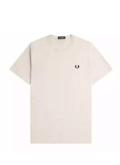 FRED PERRY Fred Perry Men's short sleeve T-shirt Summer casual wheat embroidery pure cotton crew neck simple base 