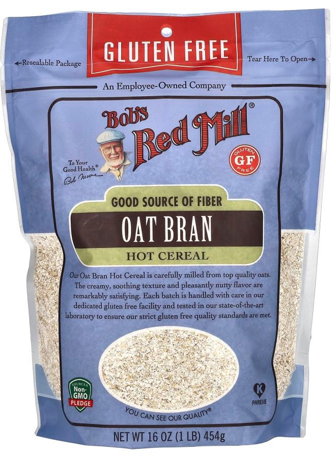 Bob's Red Mill Oat Bran Hot Cereal Gluten Free 1 lb (454 g)