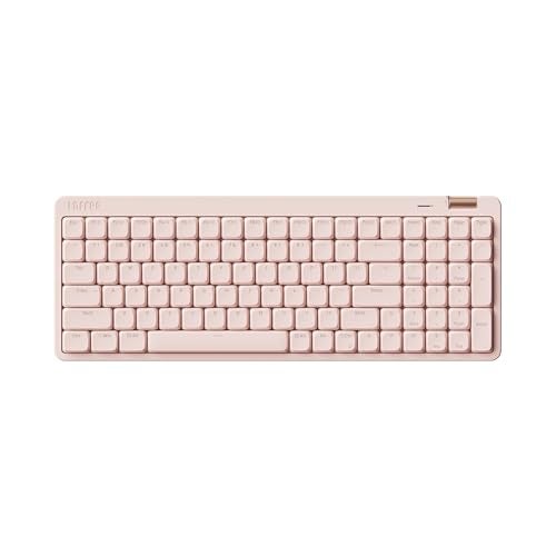 Lofree Flow Lite 100 Keys Low Profile Mechanical Keyboard Swappable Rechargeable Wireless Keyboard with 24G Receiver Bluetooth and Wired Connection for Windows Mac Specter Linear Switches Flamingo - Image 1