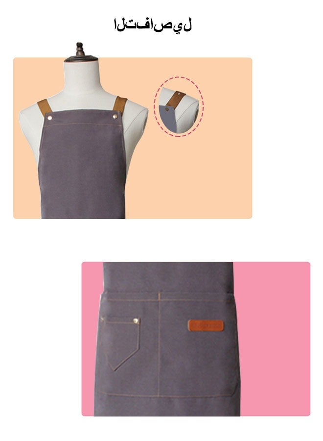 Waterproof And Oil-Proof Apron For Men And Women, 74x68 Cm Kitchen Apron - Image 3