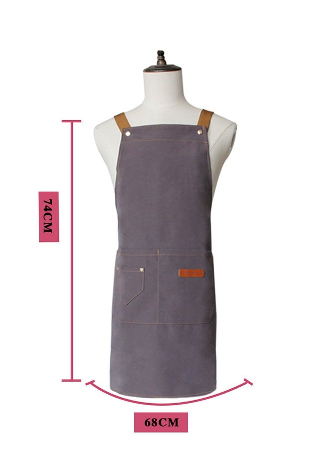 Waterproof And Oil-Proof Apron For Men And Women, 74x68 Cm Kitchen Apron - Image 4