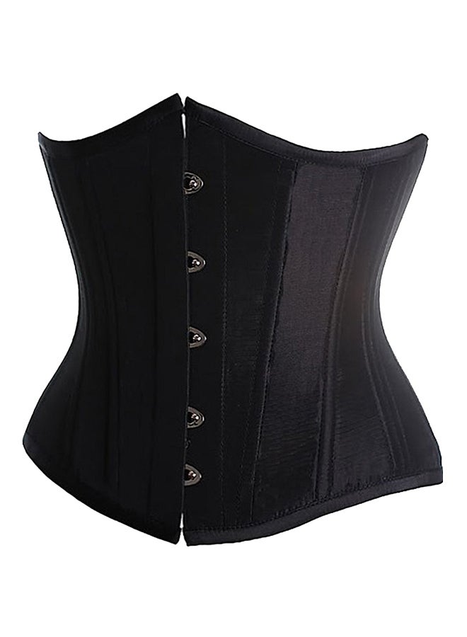 Cotton Blend Classic Corset Black - Image 1
