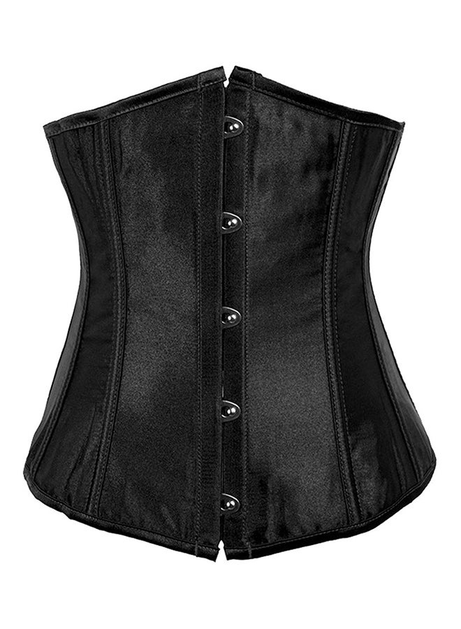 Cotton Blend Classic Corset Black - Image 4