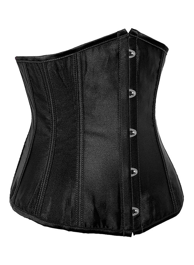 Cotton Blend Classic Corset Black - Image 3