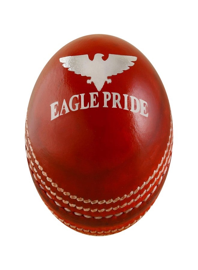 Leather Cricket Hard Balls for Club, Practice,Test Matches,one Day,T20 Matches Games Hand Stitched,Tanned Leather Polished,County Cricket Crown Match Cricket Balls Red, White (156g / 5.5oz) - Image 1