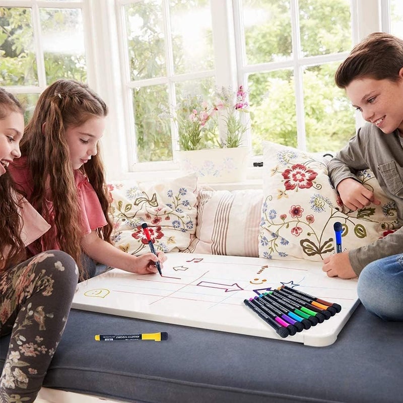 LINJIE Magnetic Dry Erase Markers，12 Colors Erasable Whiteboard Markers With Eraser Cap Dry Erase Markers，Low Odor Erasable White Board Markers For Kids & Teachers, Home, Office And School Supplies - Image 4