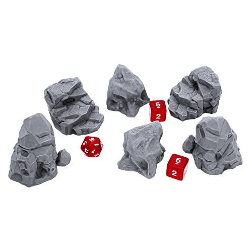 EnderToys Stone Boulder Bundle - DND Terrain Scenery for Tabletop 28mm Miniatures Wargame - Image 2