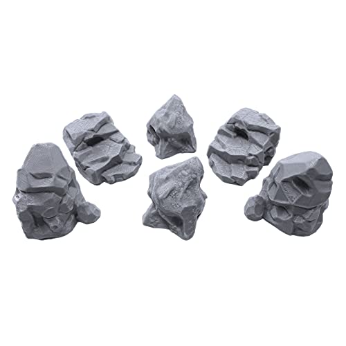 EnderToys Stone Boulder Bundle - DND Terrain Scenery for Tabletop 28mm Miniatures Wargame - Image 1