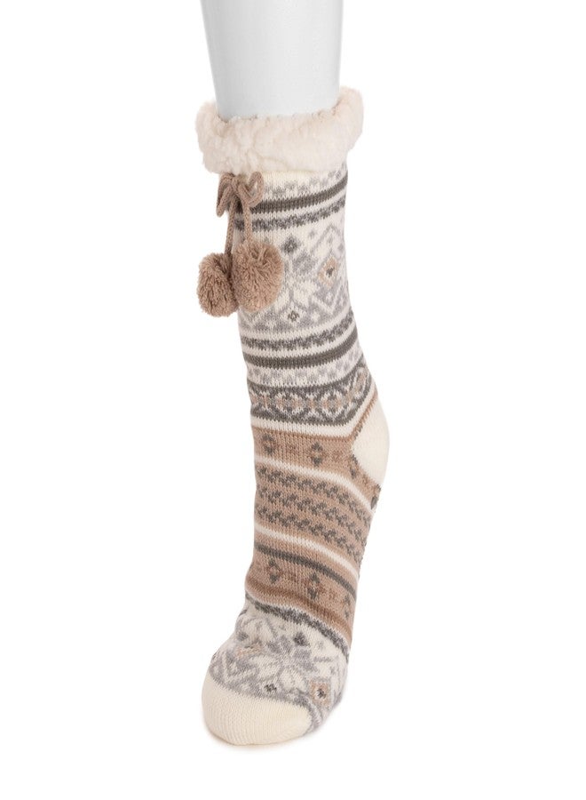 MUK LUKS Women's Tall Cabin Sox (1 Pair Pack), Grey, L - Image 2