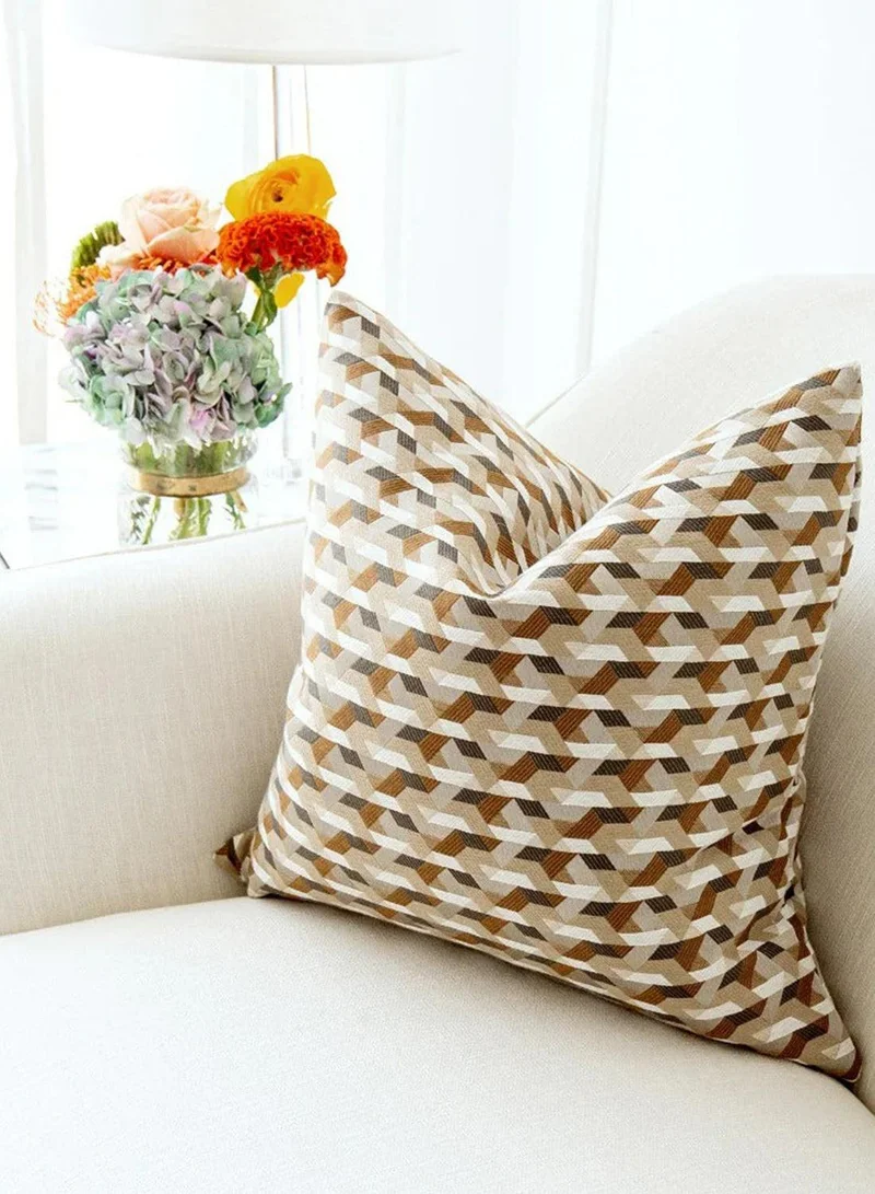 KNOT HOME Cushion Brianna Laurent (with filler) Pillow Knot Home Cover Set for Modern Sofa Contemporary Living Room Bedroom and Office Soft Washable