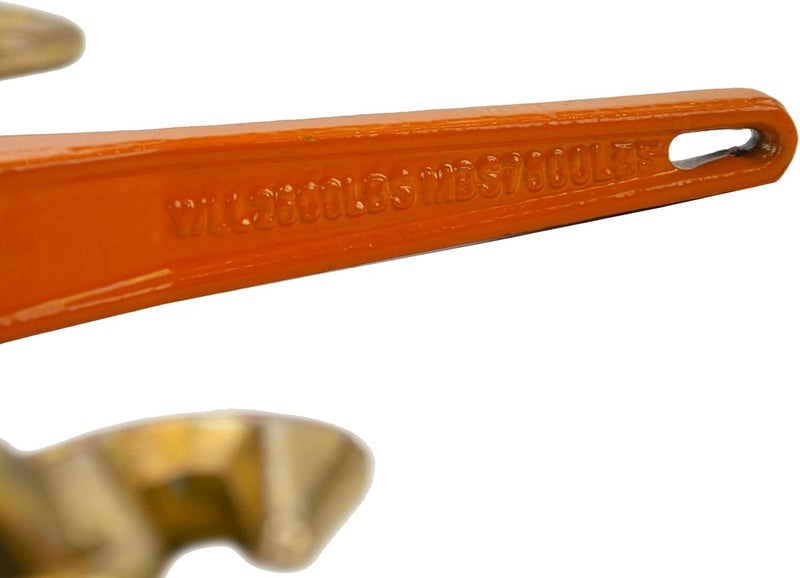 VULCAN Load Binder with 2 Grab Hooks - Ratchet Style - 5 Pack - 2,600 Pound Safe Working Load - Image 4