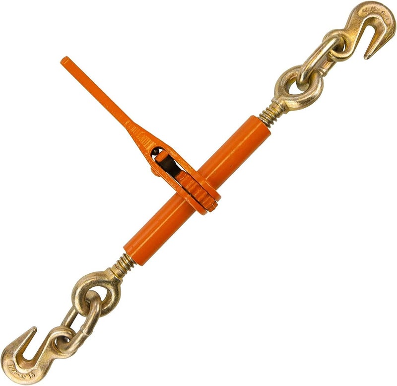 VULCAN Load Binder with 2 Grab Hooks - Ratchet Style - 5 Pack - 2,600 Pound Safe Working Load - Image 2