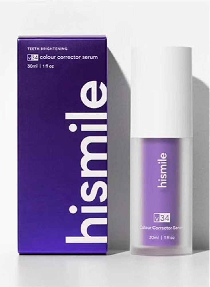 HiSmile Teeth Color Corrector, Purple Teeth Brightening Toothpaste, Remove Stains, Teeth Brightening Purple Toothpaste, Remove Coffee, Stains, Yellow Teeth (30ml） - Image 1