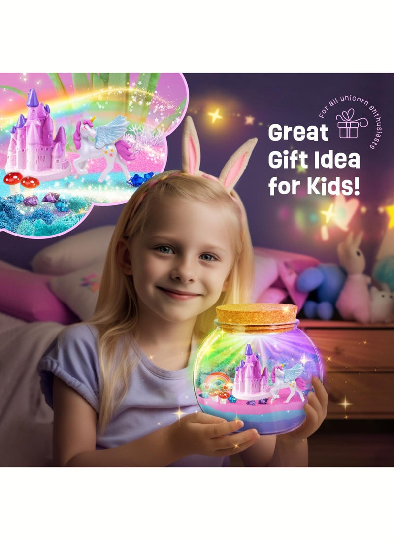 Paka Rabbit Unicorn Gifts for Girls - Unicorn Terrarium Kit for Kids -Toys for Girls- Birthday Gift for Girl Ages 4 5 6 7 8 12 Year Old- Arts and Crafts Supplies for Kids-Best Present for Girl  - Image 5