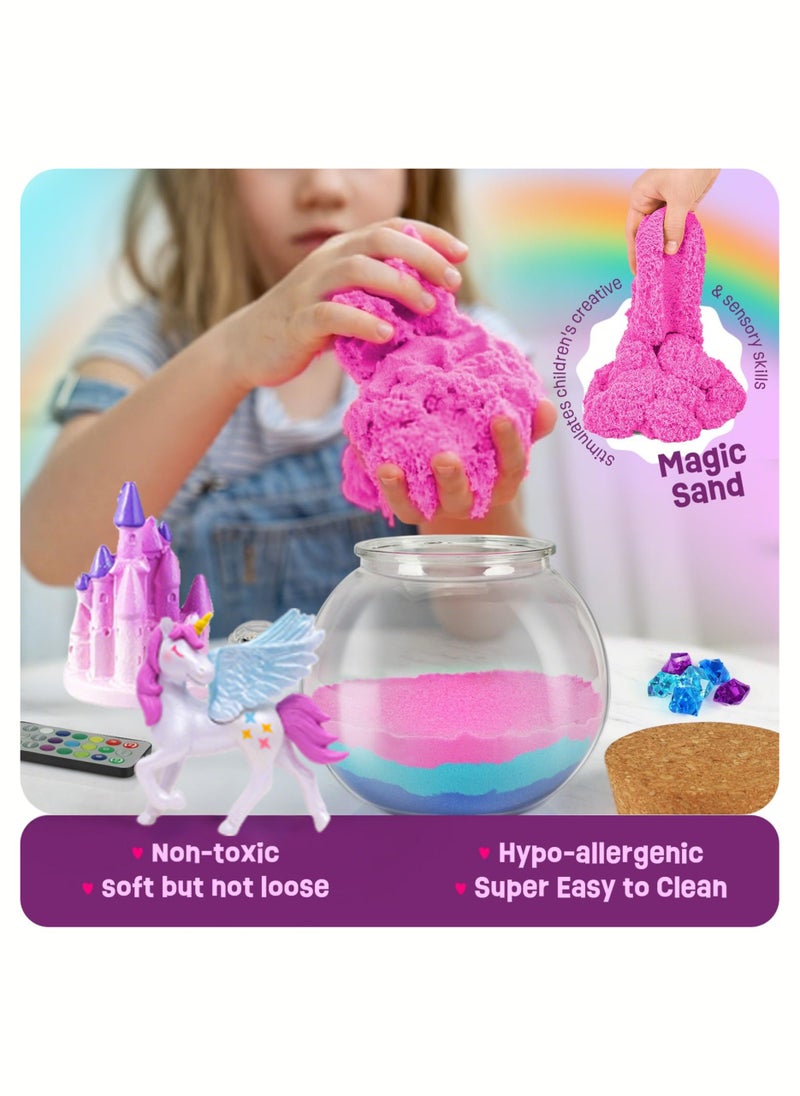 Paka Rabbit Unicorn Gifts for Girls - Unicorn Terrarium Kit for Kids -Toys for Girls- Birthday Gift for Girl Ages 4 5 6 7 8 12 Year Old- Arts and Crafts Supplies for Kids-Best Present for Girl  - Image 2