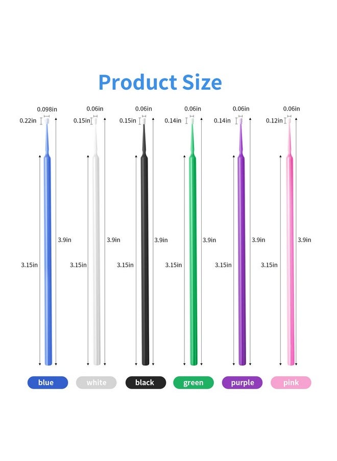 400 Pcs Disposable Micro Applicator Brush Annhua Latisse Application Micro Swabs Eyelash Extension Brushes For Eyelashes Extensions And Makeup Applicationpink
