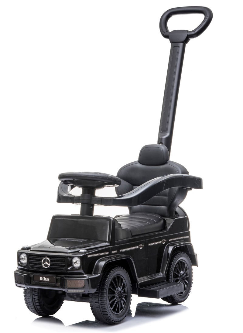 Mercedes-Benz Lovely Baby Mercedes-Benz Push Car for Kids LB 3388H, Ride-on w/ Handlebar, Storage, Comfortable Foot-Rest, Age 1-3 Yrs - Black  - Image 2
